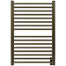Amba Sirio s2942.2 16 Bar Hardwired Towel Warmer Brushed Bronze Front View