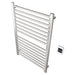 Amba Sirio s2942.2 16 Bar Hardwired Towel Warmer Brushed Stainless Corner View