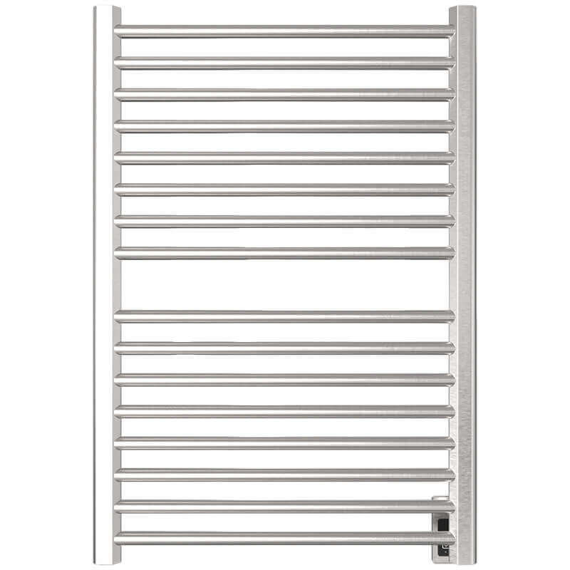 Amba Sirio s2942.2 16 Bar Hardwired Towel Warmer Brushed Stainless Front View
