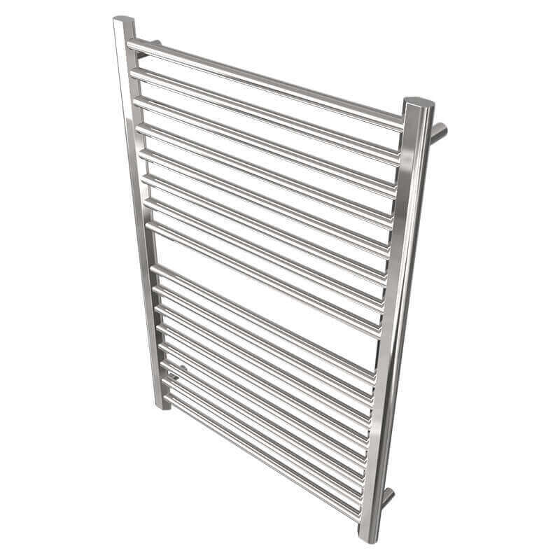 Amba Sirio s2942.2 16 Bar Hardwired Towel Warmer Polished Nickel Corner View