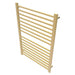 Amba Sirio s2942.2 16 Bar Hardwired Towel Warmer Satin Brass Corner View