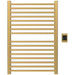 Amba Sirio s2942.2 16 Bar Hardwired Towel Warmer Satin Brass Front View