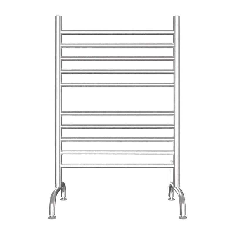 Amba Solo 24 Freestanding Towel Warmer Brushed Stainless Front View