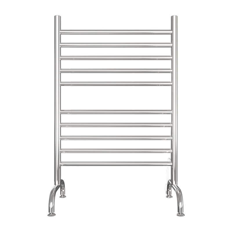 Amba Solo 24 Freestanding Towel Warmer Polished Stainless Front View