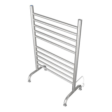 Amba Solo 24 Inch Freestanding Towel Warmer Brushed Stainless Side View