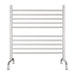 Amba Solo 33" Freestanding Towel Warmer Brushed Stainless Front View