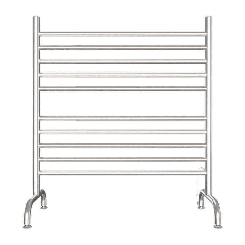 Amba Solo 33" Freestanding Towel Warmer Brushed Stainless Front View