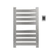 Amba Vega v2337.2 8 Panel Hardwired Towel Warmer Brushed Stainless Front View