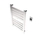 Amba Vega v2337.2 8 Panel Hardwired Towel Warmer Polished Nickel Coner View