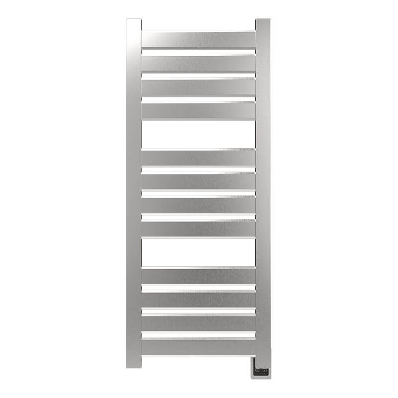 Amba Vega v2356.2 12 Panel Hardwired Towel Warmer Brushed Stainless Front View