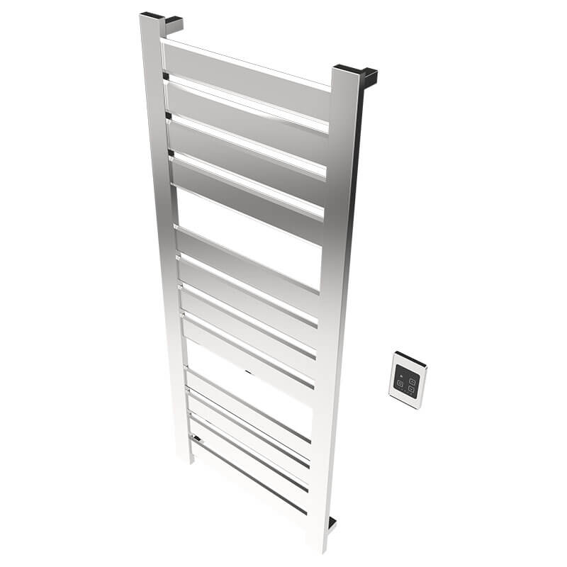 Amba Vega v2356.2 12 Panel Hardwired Towel Warmer Polished Nickel Side View