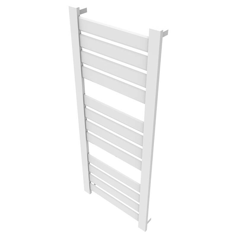 Amba Vega v2356.2 12 Panel Hardwired Towel Warmer White Side View