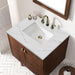 Amberly 30" Single Vanity Mid Century Walnut Ethereal Noctis Top
