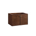 Amberly 36 Inch Single Vanity in Mid Century Walnut Corner View Without Stand