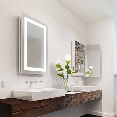 Ambiance Led Medicine Cabinet Mirror Corner View