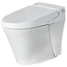 american standard advanced clean 100 spalet bidet toilet corner view facing left