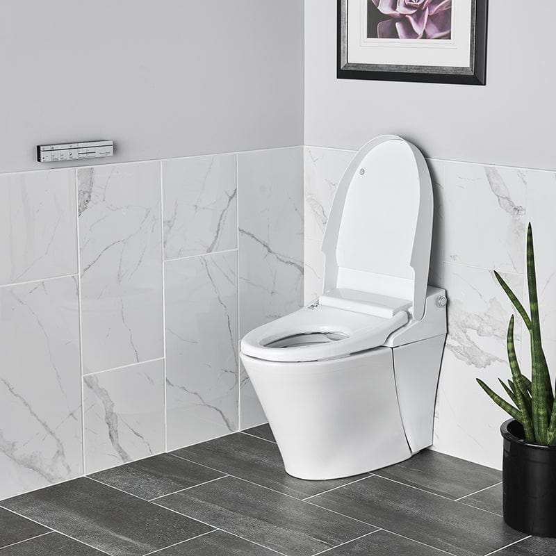 american standard advanced clean 100 spalet bidet toilet open lid