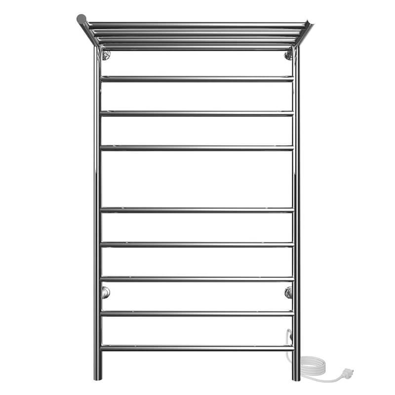 Angle 24 x 40 Inch Towel Warmer in Chrome Front View