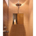 Aqua Fog Free Mirror Front View Bathroom Set Up