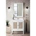 Athens 30" Single Vanity Glossy White With Single Hole Faucet White Zeus Silestone Top & Backsplash