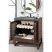 Athens 30" Single Vanity Mid Century Acacia With Cala Blue Top