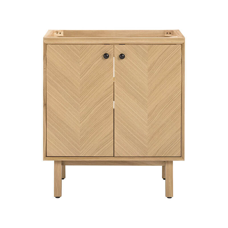 Avanity Adele 30 Single Sink Bathroom Vanity Natural Oak Cabinet Only