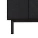 Avanity Adele 36 inch Single Sink Bathroom Vanity Black Oak Cabinet Only Base