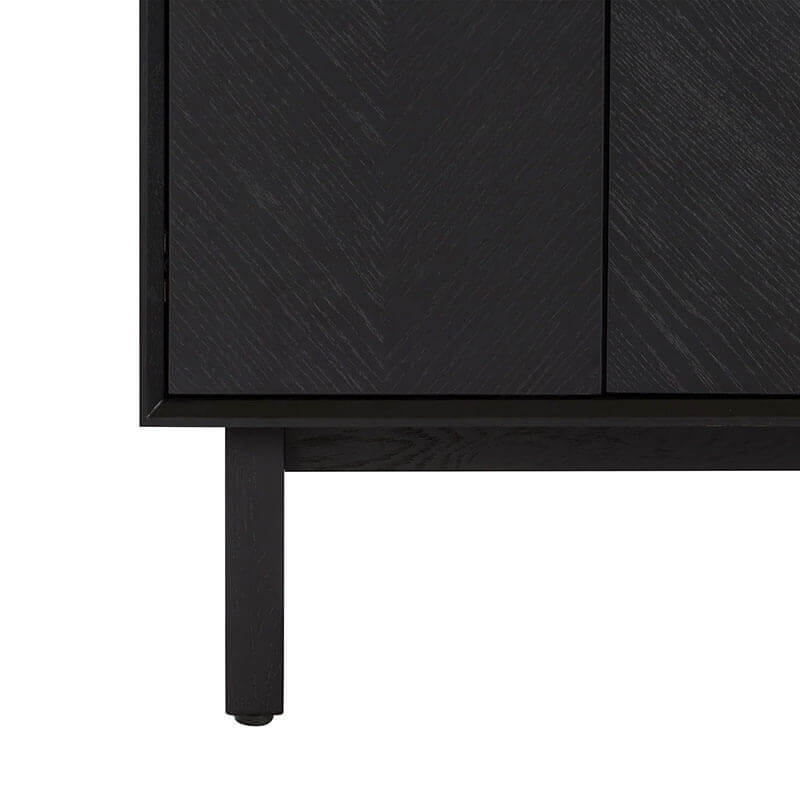 Avanity Adele 36 inch Single Sink Bathroom Vanity Black Oak Cabinet Only Base
