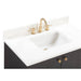 Avanity Adele 36 inch Single Sink Bathroom Vanity Black Oak in Calacatta Quartz
