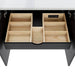 Avanity Adele 36 Single Sink Bathroom Vanity Black Oak Cabinet Only Adjustable Divider