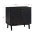 Avanity Adele 36 Single Sink Bathroom Vanity Black Oak Cabinet Only Corner View