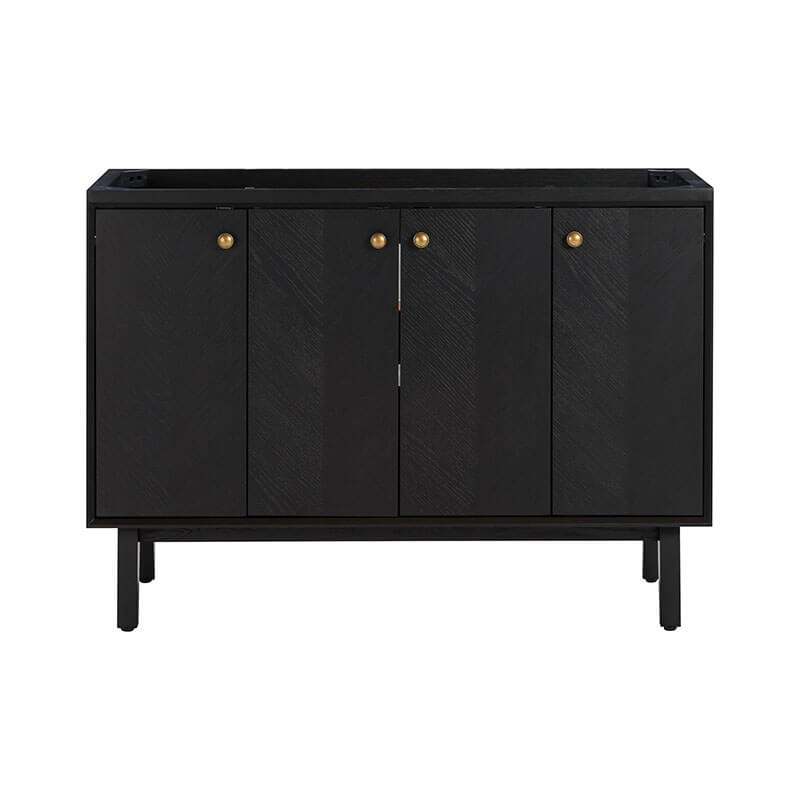 Avanity Adele 48 inch Single Sink Bathroom Vanity Black Oak Cabinet Only
