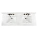 Avanity Adele 60 Double Sink Bathroom Vanity Natural Oak in Calacatta Quartz