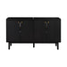 Avanity Adele 60 inch Double Sink Bathroom Vanity Black Oak Cabinet Only