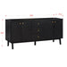 Avanity Adele 72 Double Sink Bathroom Vanity Black Oak Cabinet Only Corner View