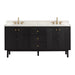 Avanity Adele 72 Double Sink Bathroom Vanity Black Oak in Black Oak Front View