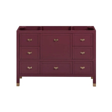 Avanity Alana 48 Inch Single Vanity Burgundy Red Cabinet Only