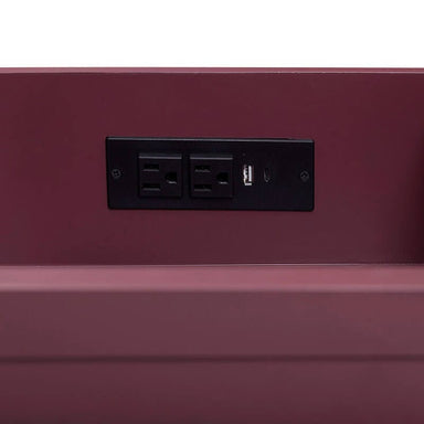 Avanity Alana 60 Double Vanity Burgundy Red Cabinet Only USB Port