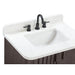 Avanity Blakely 30 inch Single Sink Bathroom Vanity Brown Oak in Calacatta Quartz