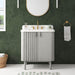 Avanity Blakely 30 inch Single Sink Bathroom Vanity Gray Oak in Calacatta Quartz Front View