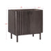 Avanity Blakely 36 Single Sink Bathroom Vanity Brown Oak Cabinet Only Corner View