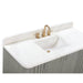 Avanity Blakely 48 inch Single Sink Bathroom Vanity Gray Oak in Calacatta Quartz
