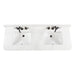 Avanity Blakely 60 inch Double Sink Bathroom Vanity Brown Oak in Calacatta Quartz