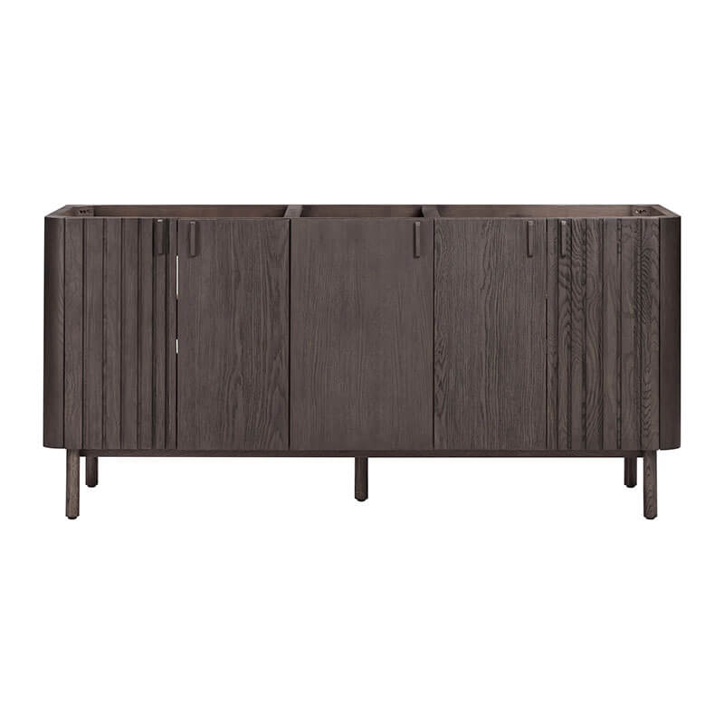 Avanity Blakely 72 Double Sink Bathroom Vanity Brown Oak Cabinet Only