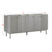 Avanity Blakely 72 Double Sink Bathroom Vanity Gray Oak Cabinet Only Corner View