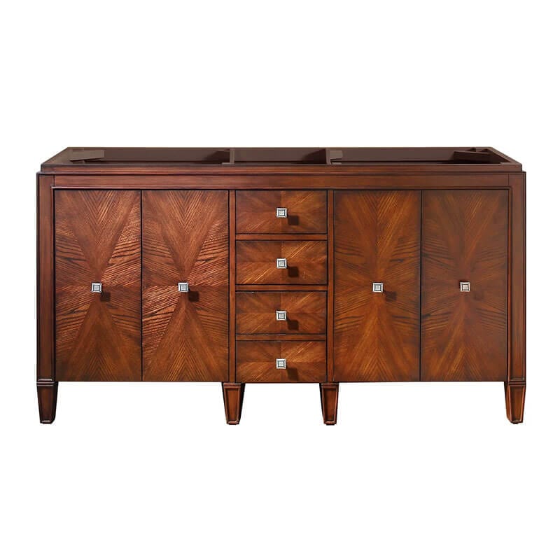 Avanity Brentwood 61 Double Sink Bathroom Vanity New Walnut Cabinet Only