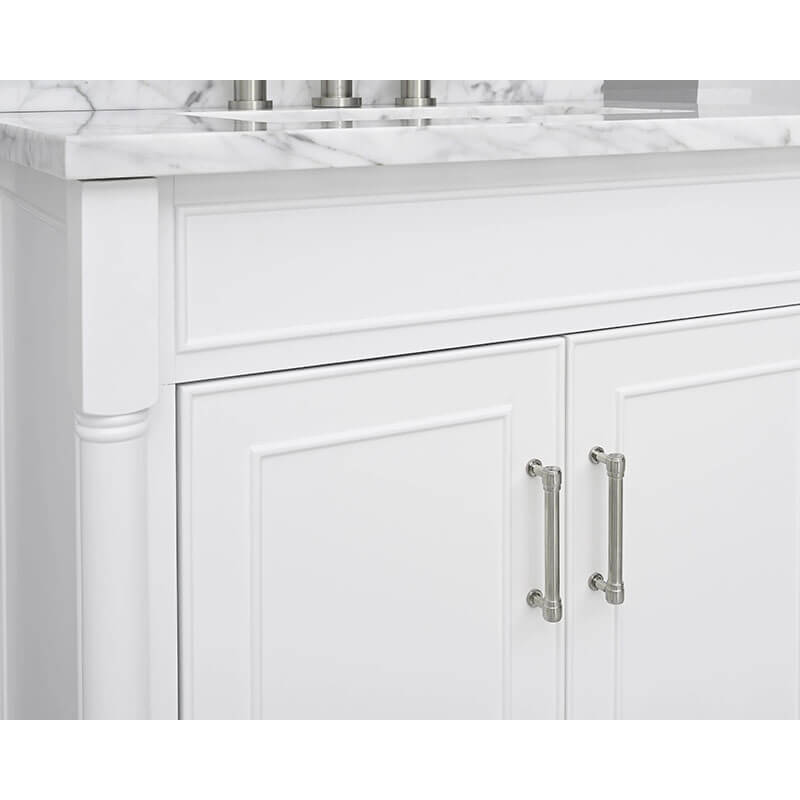 Avanity Bristol 48 inch Single Sink Bathroom Vanity White Cabinet Only Hardware