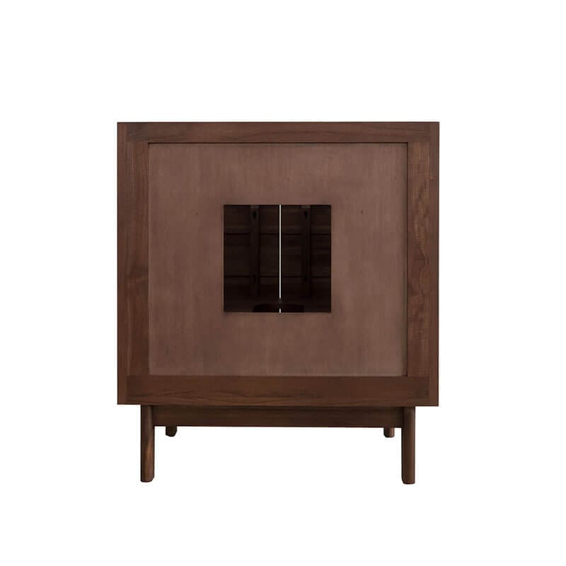 Avanity Carina 30 Single Vanity Coffee Teak Cabinet Only Back View