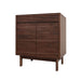 Avanity Carina 30 Single Vanity Coffee Teak Cabinet Only Corner View