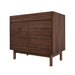 Avanity Carina 36 Single Vanity Coffee Teak Cabinet Only Corner View